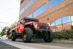 DV8 Offroad Modular Front Winch Bumper with Removable Bull Bar for Jeep Wrangler JL FBJL-06