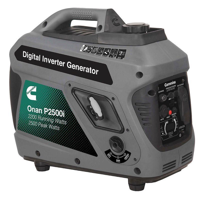 Cummins Power Generation Onan P2500i Portable Inverter Generator; Gasoline; 2,200 Running / 2,500 Peak W A074Z433