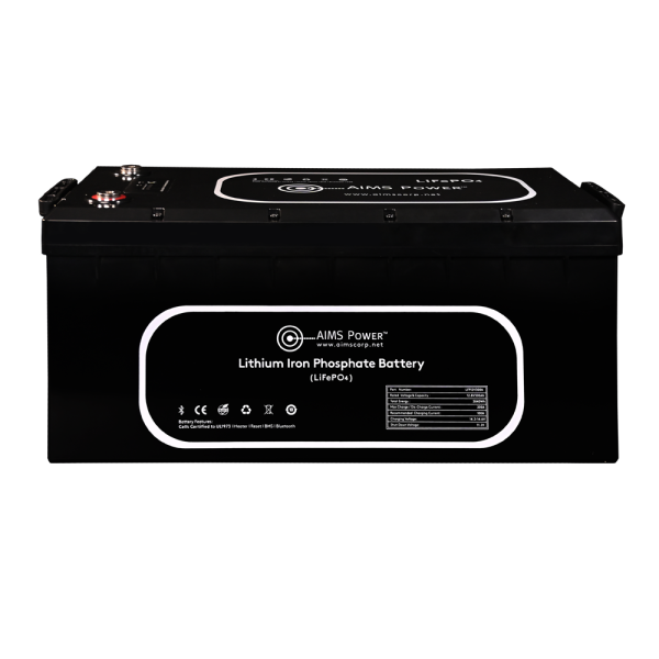 Aims Power 12.8V 300Ah LiFePO4 Battery LFP12V300A