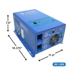 Aims Power 3000W Inverter / Battery Charger, 50A bypass PICOGLF3K12050BY