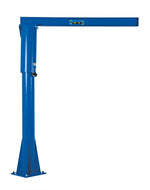 Vestil Steel Floor Mounted Jib 80 In. I-Beam 1000 Lb. Capacity Blue JIB-FM-10