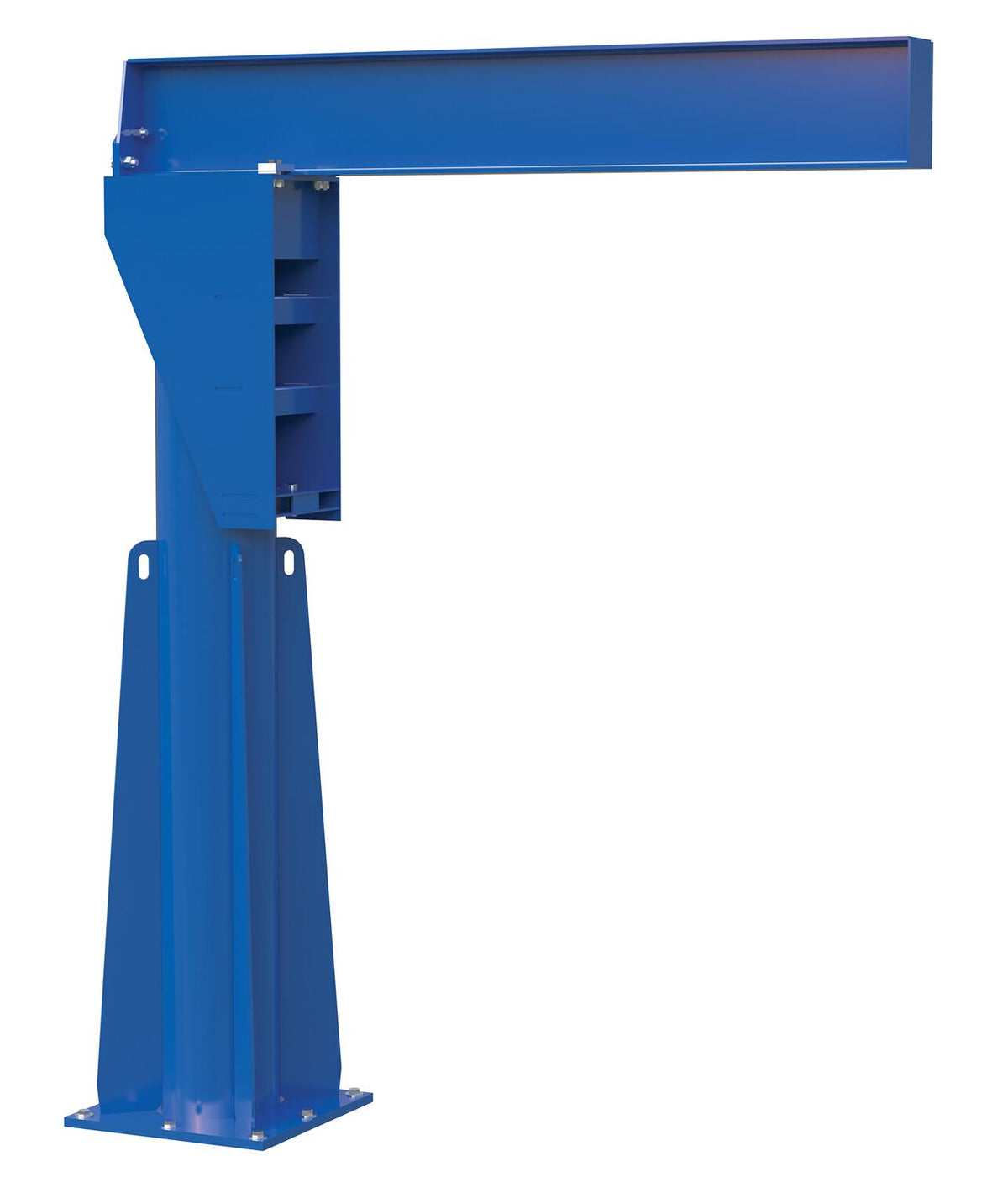 Vestil Steel Floor Mounted Jib 80-3/8 In. I-Beam 4000 Lb. Capacity Blue JIB-FM-40