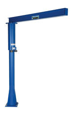 Vestil Steel Floor Mounted Jib 80 In. I-Beam 600 Lb. Capacity Blue JIB-FM-6