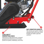 Tomahawk 5.5 HP Honda Vibratory Plate Compactor for Soil Compaction Tamper 3 Year Warranty JXPC50H