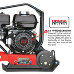 Tomahawk 5.5 HP Honda Vibratory Plate Compactor for Soil Compaction Tamper 3 Year Warranty JXPC50H