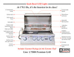 Lion Built in BBQ LP 32" (Cutout: 31" x 21 1/2" x 9 5/8") L-75000