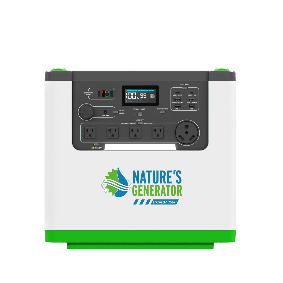Nature's Generator Lithium 3600 Power Station NGLGN36