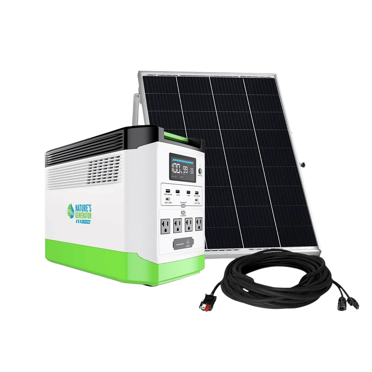 Nature's Generator High Capacity Lithium 1800 Solar Generator NGLGNAUF