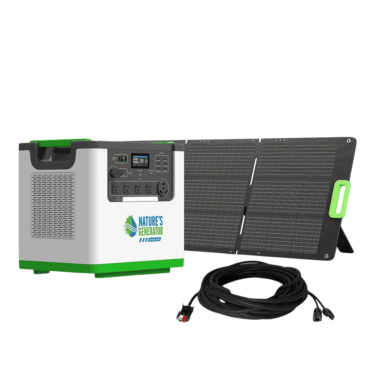 Nature's Generator Lithium 3600 Solar Generator NGL36AUF2