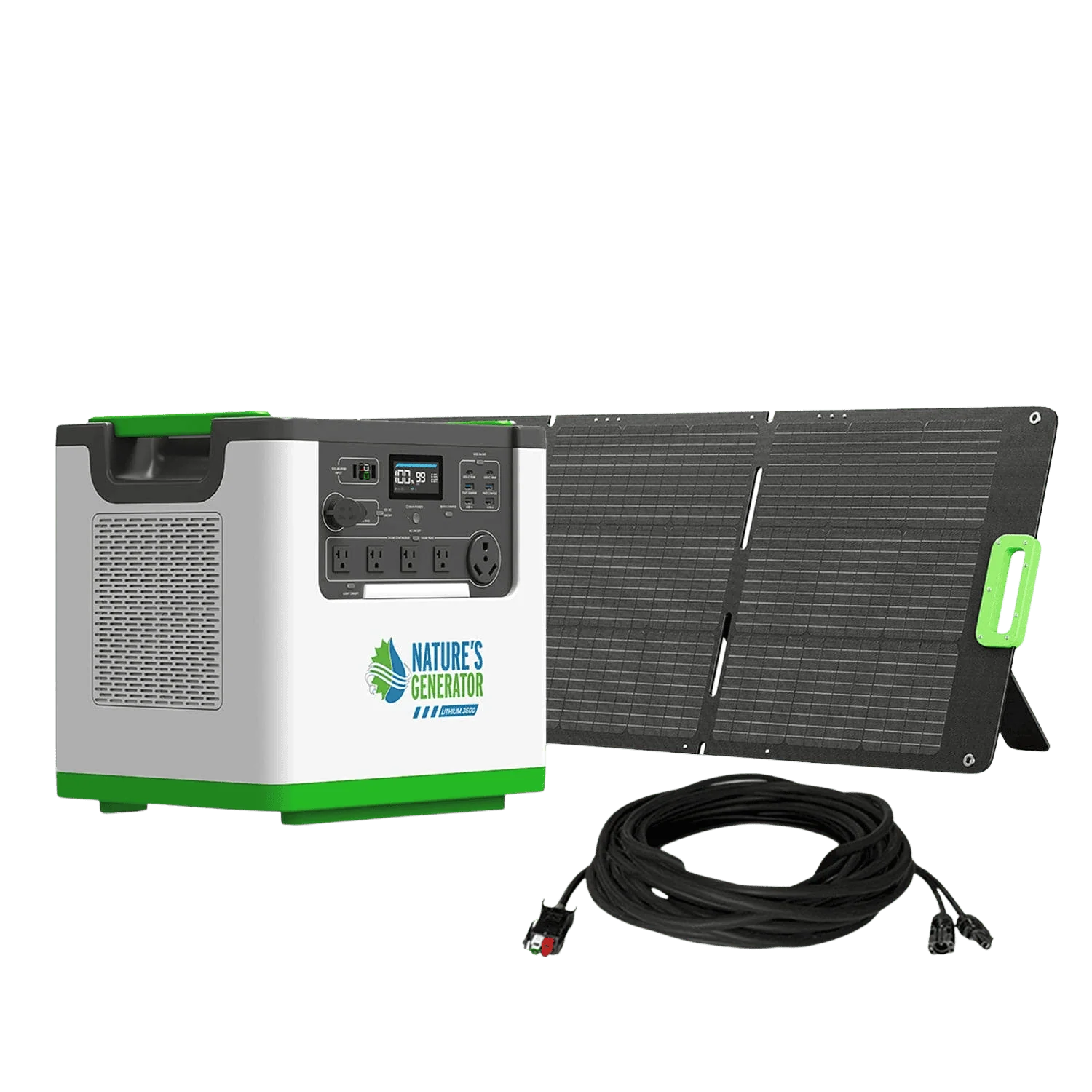 Nature's Generator Lithium 3600 Solar Generator NGL36AUF2