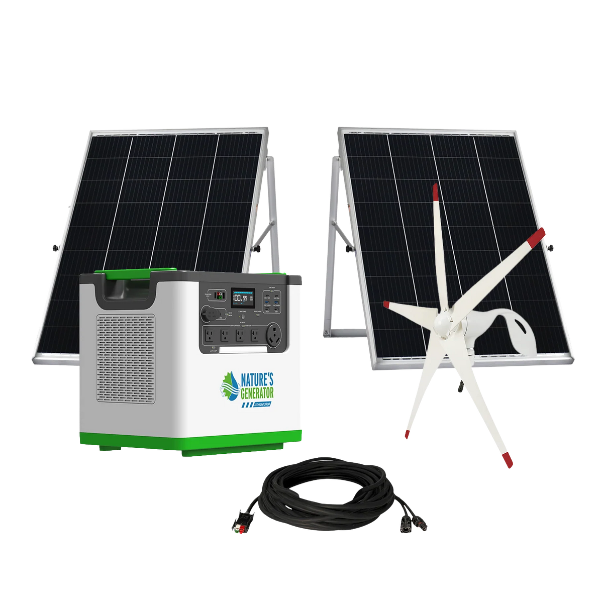 Nature's Generator Lithium 3600 Solar and Wind Generator NGL36AUW