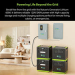 Nature's Generator Lithium 6000 with Solar Panel NGLSXAU