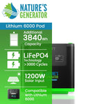 Nature's Generator Lithium 6000 Power Pod NGLPDSX