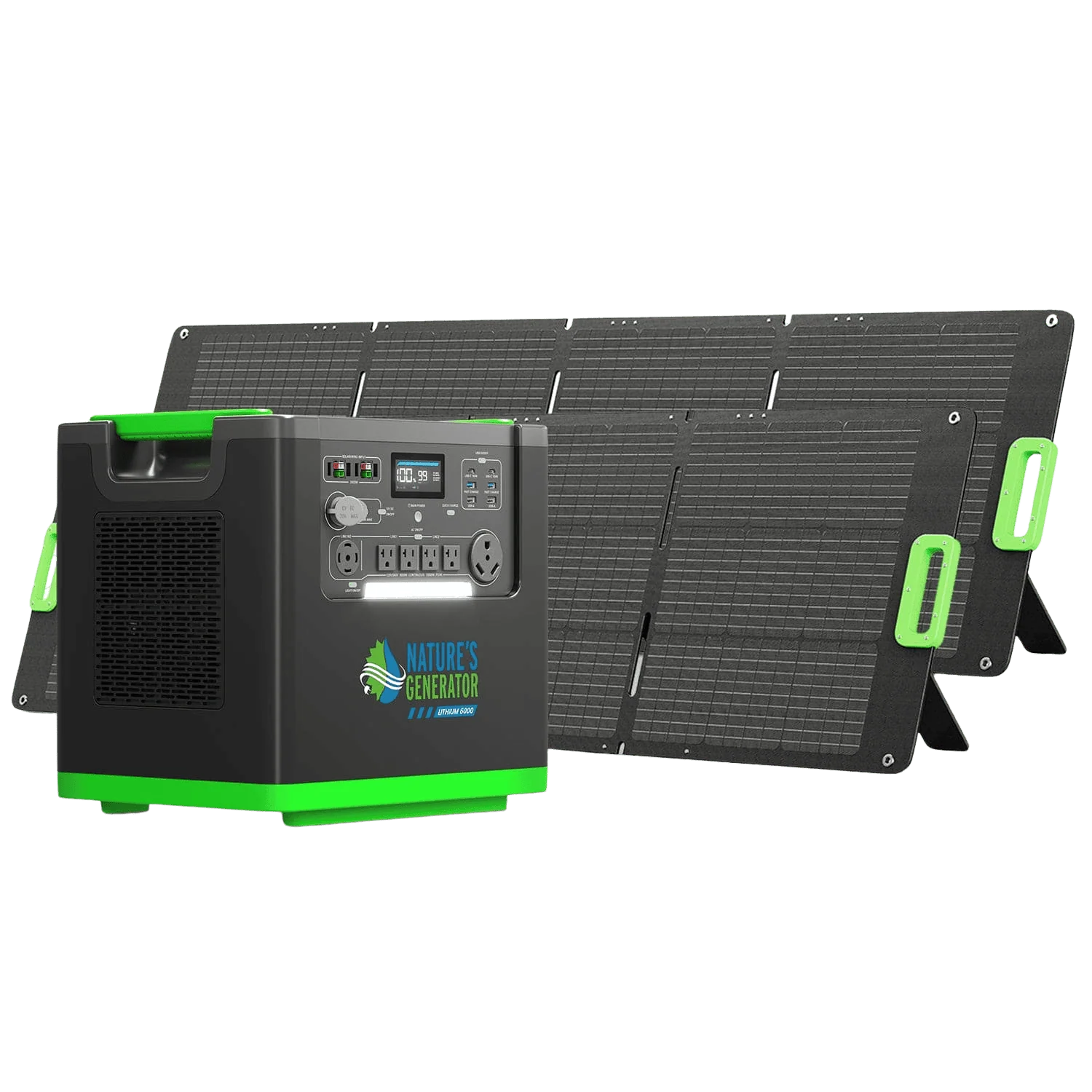 Nature's Generator Lithium 6000 with Solar Panel NGLSXAU