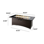 Outdoor Greatroom Balsam Montego Fire Table MG-1242-BLSM-K