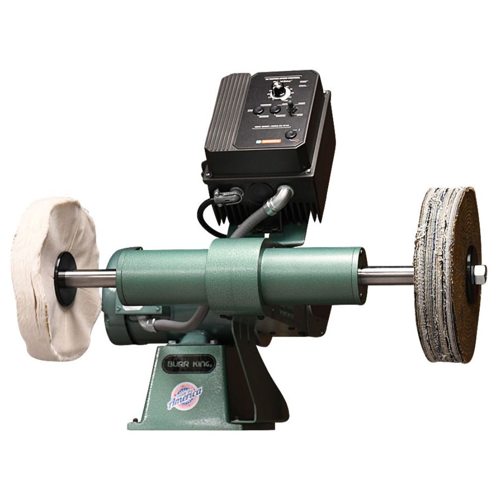 Burr King Model 1001 Polishing Lathe Variable Speed Buffer 11011