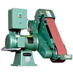 Burr King Model 960-400 4 x 60 Two Wheel Belt Grinder 95203
