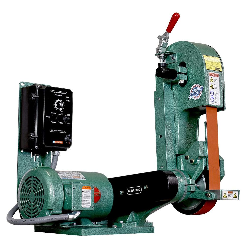 Burr King Model X400 Prosumer Belt Grinder, 2 x 48 belt 24821