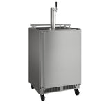 Marvel 24" Mobile Dispenser with Single Beer & Beverage Tap MOKR224-SSA1A
