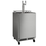 Marvel 24" Mobile Dispenser with Single Beer & Beverage Tap MOKR224-SSA1A