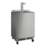 Marvel 24" Mobile Dispenser with Single Beer & Beverage Tap MOKR224-SSA1A