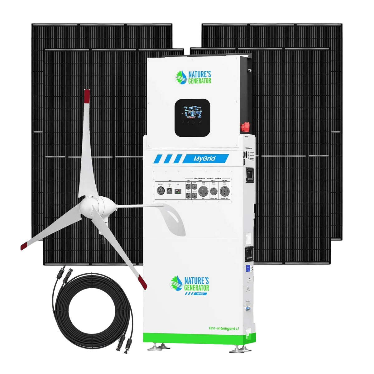 Nature's Generator MyGrid 10K Solar and Wind Generator for Home NGMGTNAUW