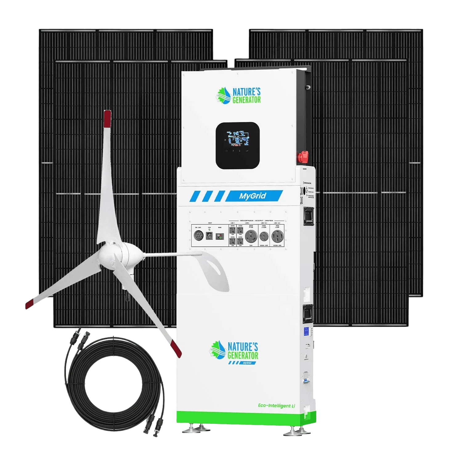 Nature's Generator MyGrid 10K Solar and Wind Generator for Home NGMGTNAUW