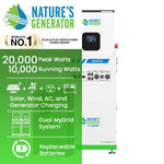 Nature's Generator MyGrid 10K with Transfer Switch for House Battery Backup NGMGTNP