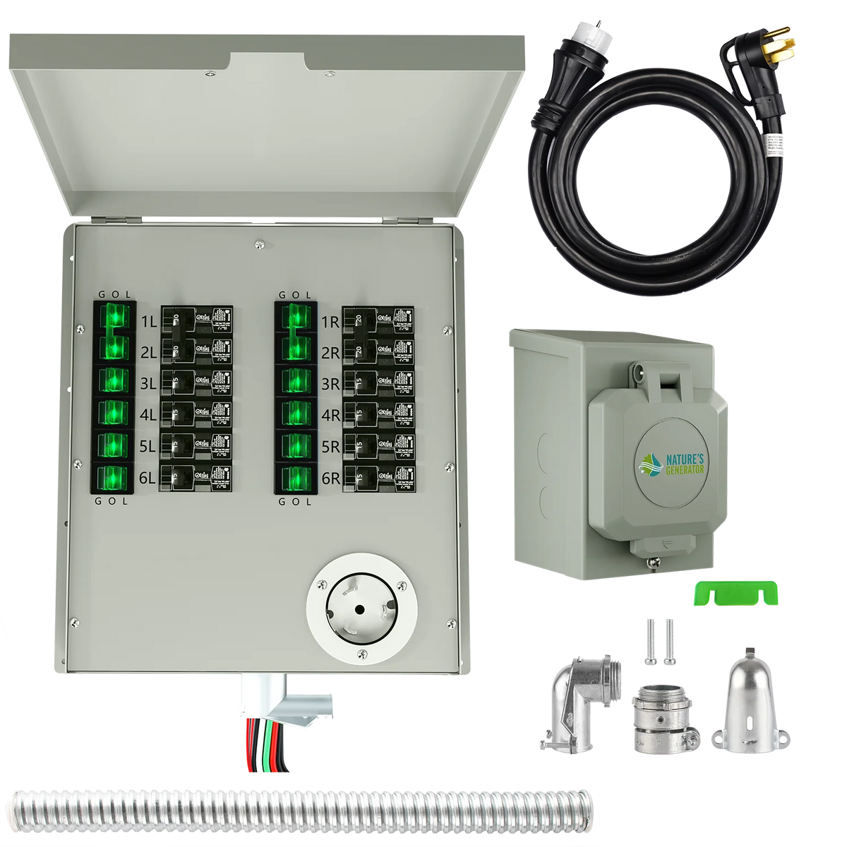 Nature's Generator 12-Circuit 120/240V 50A Non-Automatic Transfer Switch NGPHPTK3