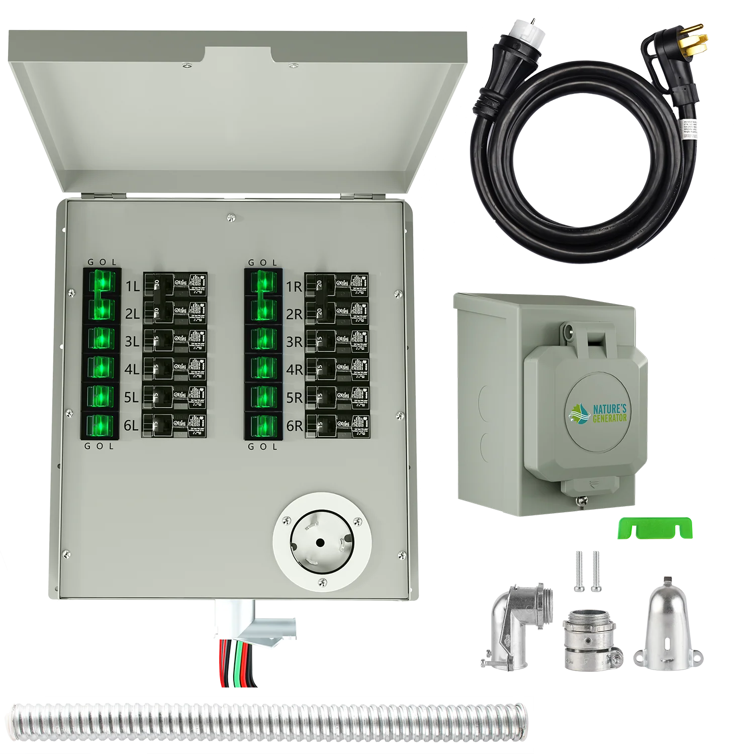 Nature's Generator 12-Circuit 120/240V 50A Non-Automatic Transfer Switch NGPHPTK3