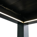 ALEKO 12x13 ft. Powered Aluminum Wall-Mounted Pergola with LED Lights - Galaxy Collection PERG12X13GALAXY-AP