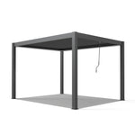 ALEKO 10x12 ft. Outdoor Aluminum Pergola with LED Lights - Noble Collection PERG10X12NOBLE-AP