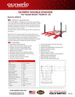 Olympic 10,000 lb 4-Post Car Stacking Lift – 4-Vehicle Storage Lift with 78″ Clearance & 173″ Drive-Through Width 4PXW-10