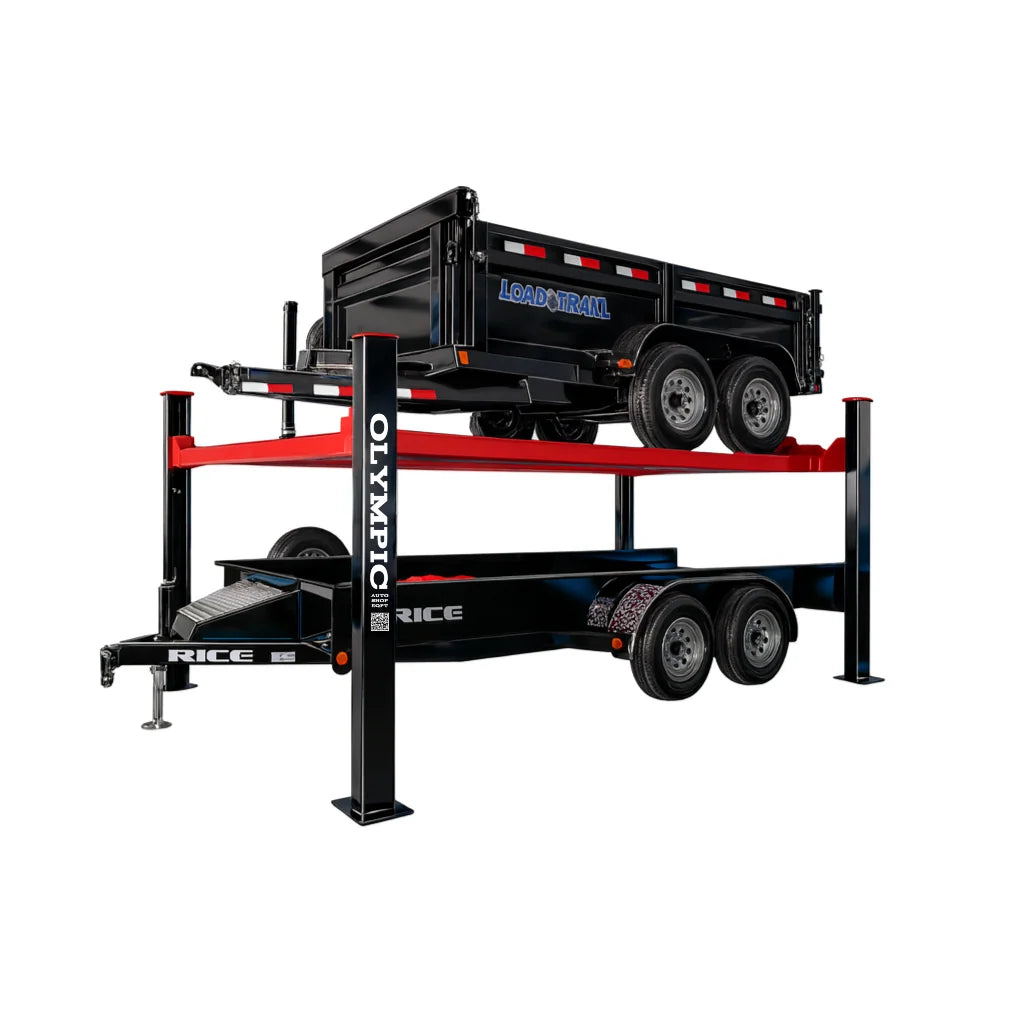 Olympic 9,000 lb Portable Boat & Trailer Storage Lift – Adjustable Width 4-Post Lift HDMBL-9