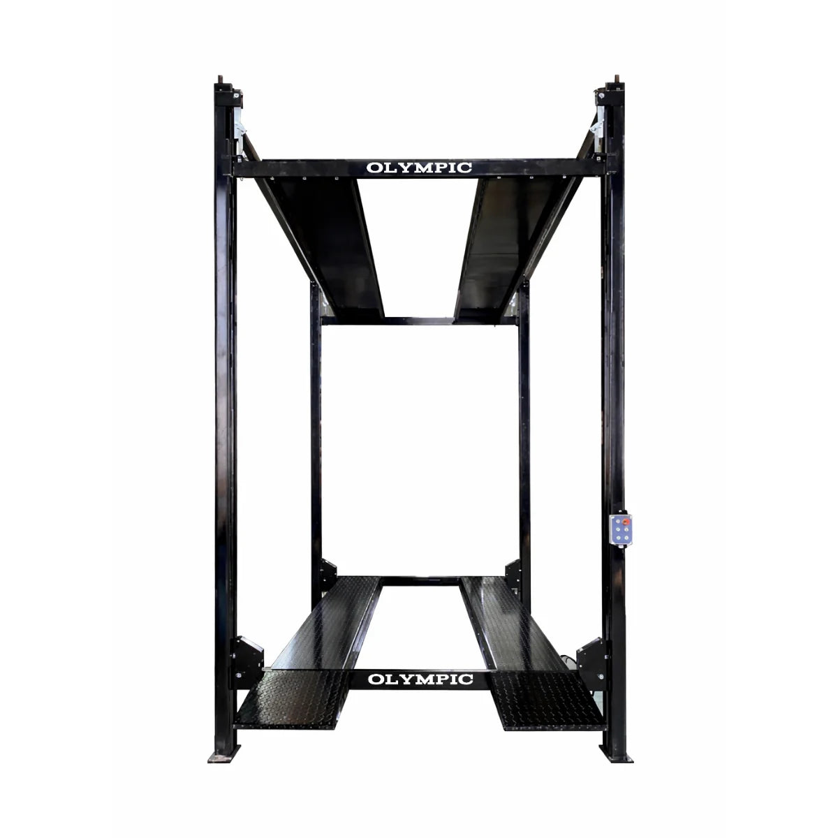 Olympic Triple 4-Post 3-Car Storage Lift – 16,000 lb Capacity Stacker-XL