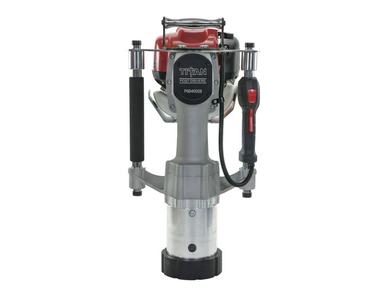 Titan Post Driver | Pro Fence Package w/ Barrel, Drive Caps | Gas-Powered 1.2HP Engine PGD40X-PFR