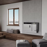 US Stove 1,000 Sq Ft Wall Mount Direct Vent Pellet Stove with 28 lb Hopper and Remote AP5000