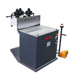 KaKa Industrial Roll Bending Machine, Heavy Duty Electric Pipe, Flat Bar (2"x0.4"), Square Tube (2"x2"x0.1"), Angle Steel Round Tube, 1.5kW Motor, Horizontal/Vertical Operation 230V 3-PH RBM-40HV 191003V220