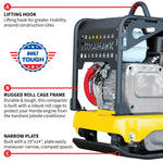 Tomahawk 5.5 HP Honda Reverse Plate Compactor 19x14 Plate for Asphalt, Aggregate, Cohesive Soil Compaction TPC100H