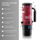 Prolux CV12000 Central Vacuum Unit System with Prolux Electric Hose Power Nozzle Kit and 25 Year Warranty redcen3