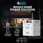 Nature's Generator Powerhouse V2 Solar Generator and Transfer Switch NGPHAUP