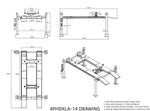 Olympic Alignment Lift / 14,000-lb. Capacity Car & Truck Maintenance / Turntables / Slip Plates / 138″ W X 246″ L 4PHDXLA-14