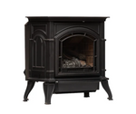 Breckwell BH32VF 26" Black Finish Freestanding Millivolt Control, Natural Gas Vent Free Cast Iron Stove With Logs BH32VFN