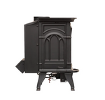 Breckwell BH32VF 26" Black Finish Freestanding Millivolt Control, Natural Gas Vent Free Cast Iron Stove With Logs BH32VFN