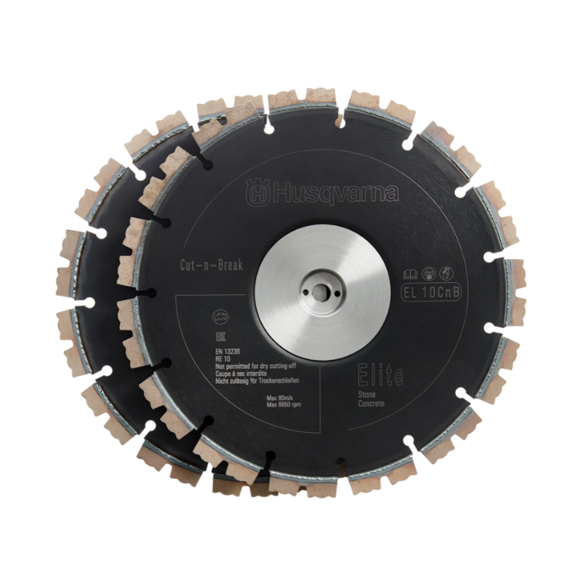 Husqvarna | EL10 Cut-n-Break | Diamond Saw Blades | Set of 2 Blades | 597807901