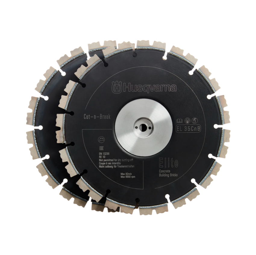 Husqvarna | EL35 Cut-n-Break | Diamond Saw Blades | Set of 2 Blades | 597808001