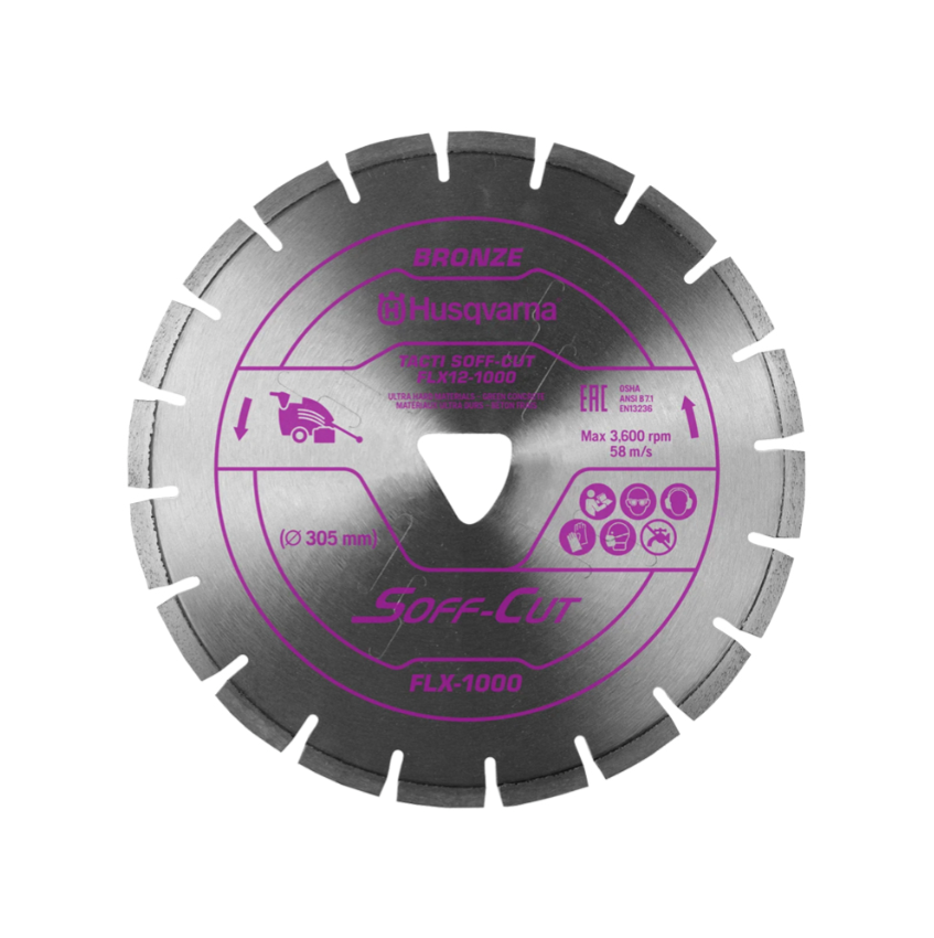Husqvarna | FLX6-1000 Purple | Diamond Saw Blade | with Skid Plate | 575383221