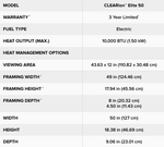 Napoleon CLEARion™ Elite 50 NEFBD50HE