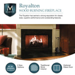 Majestic Royalton Radiant Wood Burning Fireplace BE36