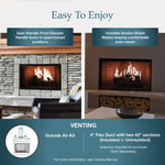 Majestic Royalton Radiant Wood Burning Fireplace BE36